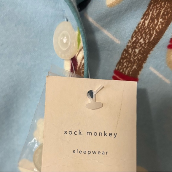 Nick & Nora Sock Monkey Pajama Set - Picture 4 of 5
